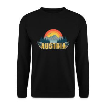 L'Autriche - Sweat-shirt Unisexe - noir - Devant - Alina (178cm) & Michal (187cm)