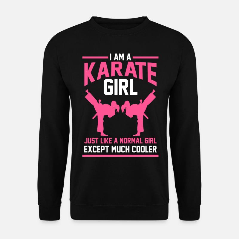 Karate Mädchen Geschenk - Unisex Pullover - Schwarz