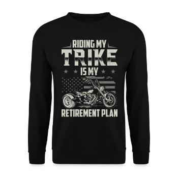 Trike - Unisex Pullover - Schwarz - Vorne - Alina (178cm) & Michal (187cm)