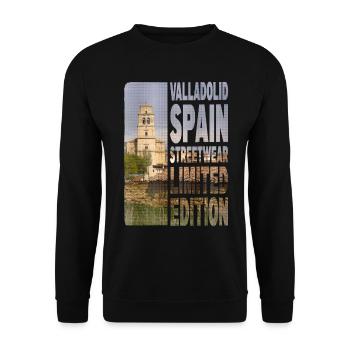 Valladolid Espagne Ville Skyline Accueil Amour - Sweat-shirt Unisexe - noir - Devant - Alina (178cm) & Michal (187cm)