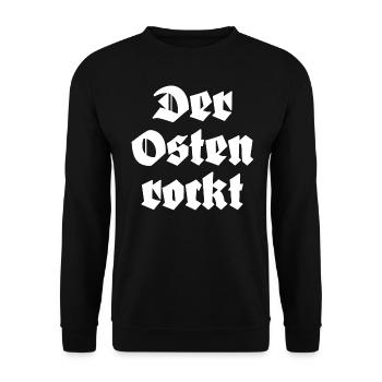Der Osten Rockt Ostdeutschland - Unisex Pullover - Schwarz - Vorne - Alina (178cm) & Michal (187cm)