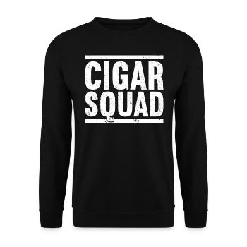 Cigar Squad - Unisex Pullover - Schwarz - Vorne - Alina (178cm) & Michal (187cm)