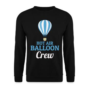 Montgolfière Montgolfière Montgolfière - Sweat-shirt Unisexe - noir - Devant - Alina (178cm) & Michal (187cm)