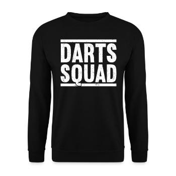 Dart Darts Volltreffer - Unisex Pullover - Schwarz - Vorne - Alina (178cm) & Michal (187cm)