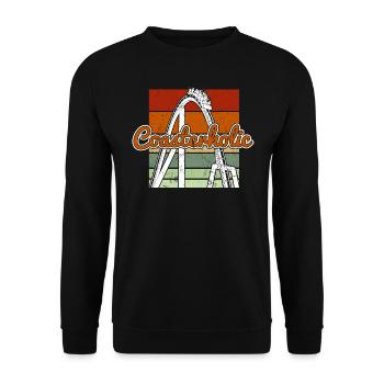 Montagnes russes - Sweat-shirt Unisexe - noir - Devant - Alina (178cm) & Michal (187cm)