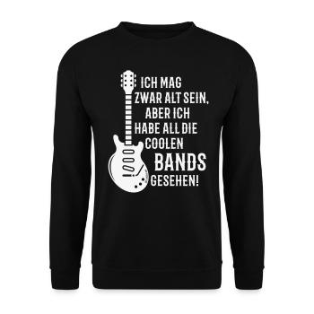 Ich Habe All Die Coolen Bands Gesehen! (Rock / W) - Unisex Pullover - Schwarz - Vorne - Alina (178cm) & Michal (187cm)