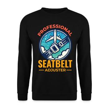 Flight Attendant Aviation Cabin Crew Air Hostess - Unisex Sweatshirt - black - Front - Alina (178cm) & Michal (187cm)