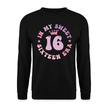 In My Sweet Sixteen Era 16th Birthday 16th - Sweat-shirt Unisexe - noir - Devant - Alina (178cm) & Michal (187cm)
