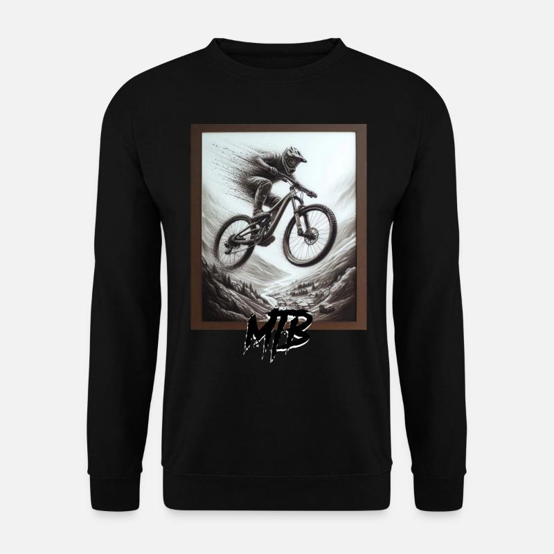 Vélo VTT - Sweat-shirt Unisexe - noir