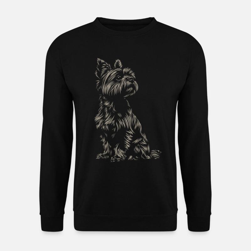 Yorkshire Terrier Silhouette - Unisex Pullover - Schwarz