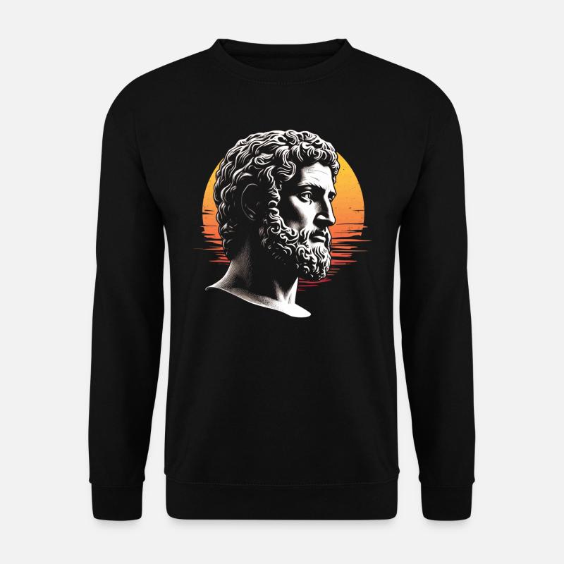 Marc-Aurèle Rétro - Sweat-shirt Unisexe - noir
