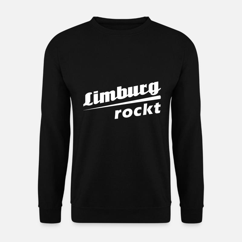 Limburg rockt - Textdesign mit Stadtnamen - Unisex Pullover - Schwarz
