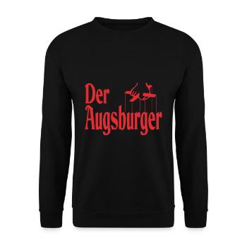 Der Augsburger - Unisex Pullover - Schwarz - Vorne - Alina (178cm) & Michal (187cm)