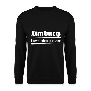 Limburg - Stadt best place ever - Unisex Pullover - Schwarz - Vorne - Alina (178cm) & Michal (187cm)