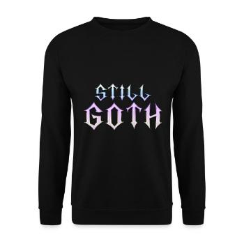 Toujours gothique ! Esthétique gothique Croix Y2K - Sweat-shirt Unisexe - noir - Devant - Alina (178cm) & Michal (187cm)