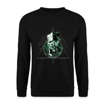 Fantastic Beasts Dumbledore and Grindelwald - Unisex Sweatshirt - black - Front - Alina (178cm) & Michal (187cm)