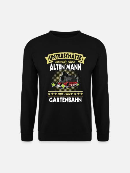 Gartenbahn Eisenbahn Garten Gartenbahner - Unisex Pullover - Schwarz