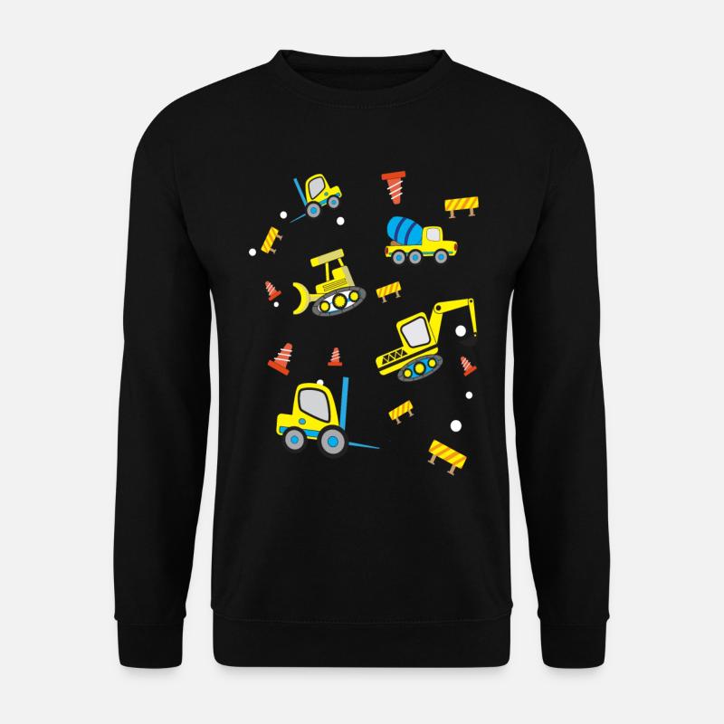 Construction sites Vehicles - Unisex Sweatshirt - black