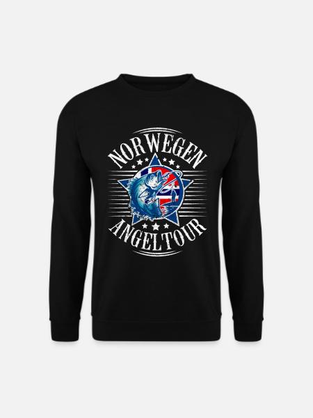 Norwegen Angeltour - Unisex Pullover - Schwarz