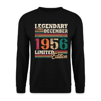 Légendaire Décembre 1956 édition limitée - Sweat-shirt Unisexe - noir - Devant - Alina (178cm) & Michal (187cm)