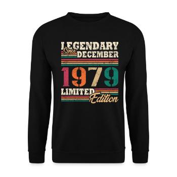 Légendaire Décembre 1979 édition limitée - Sweat-shirt Unisexe - noir - Devant - Alina (178cm) & Michal (187cm)