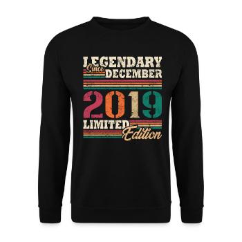 Légendaire Décembre 2019 édition limitée - Sweat-shirt Unisexe - noir - Devant - Alina (178cm) & Michal (187cm)