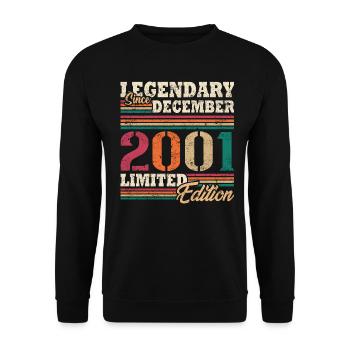 Légendaire Décembre 2001 édition limitée - Sweat-shirt Unisexe - noir - Devant - Alina (178cm) & Michal (187cm)