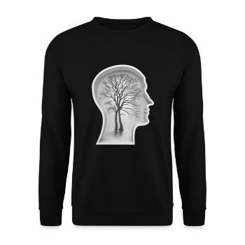 InHead - Unisex Sweatshirt - black - Front - Alina (178cm) & Michal (187cm)