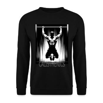 Callisthénie - Sweat-shirt Unisexe - noir - Devant - Alina (178cm) & Michal (187cm)