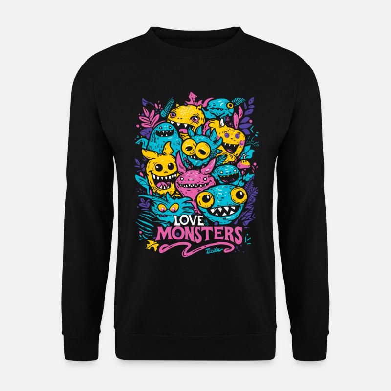 Liebesmonster - Unisex Pullover - Schwarz