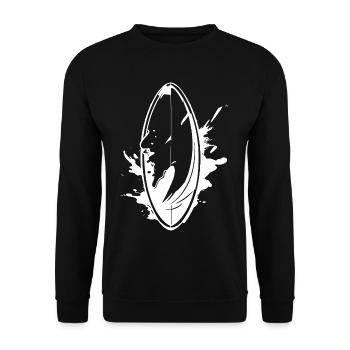 Planche de surf Graffiti - Sweat-shirt Unisexe - noir - Devant - Alina (178cm) & Michal (187cm)