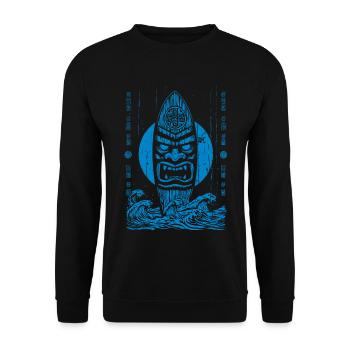 Tikki Tribe - Unisex Pullover - Schwarz - Vorne - Alina (178cm) & Michal (187cm)