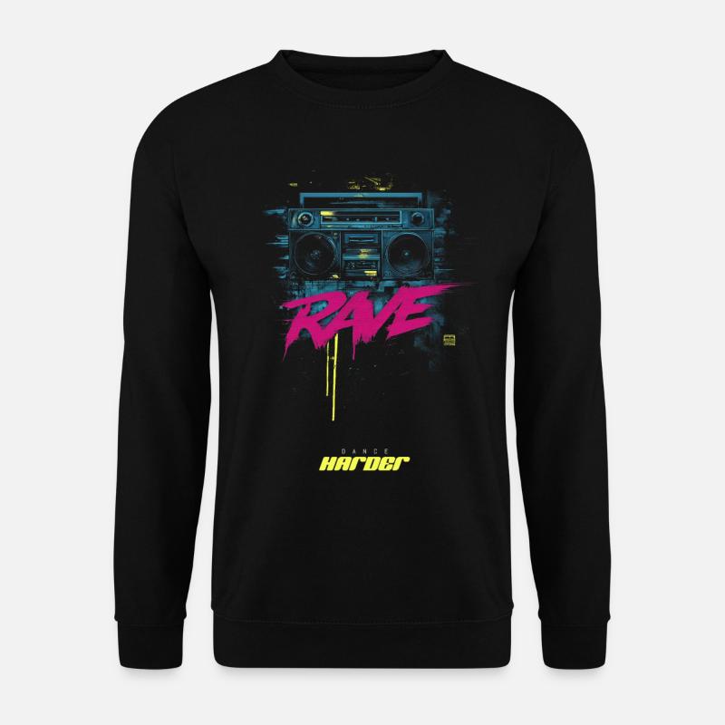 RAVE DAnce harder - Unisex Sweatshirt - black