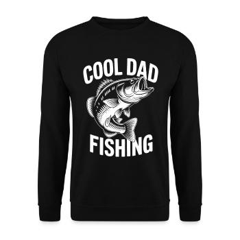 Conception de pêche cool pour papa - Sweat-shirt Unisexe - noir - Devant - Alina (178cm) & Michal (187cm)