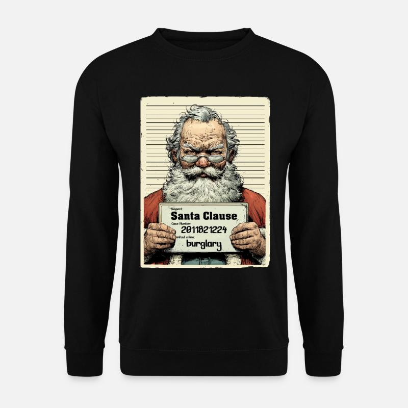 Santa Verhaftet - Unisex Pullover - Schwarz