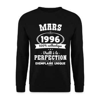 30th Anniversary - March 1996 Perfection - Unisex Sweatshirt - black - Front - Alina (178cm) & Michal (187cm)