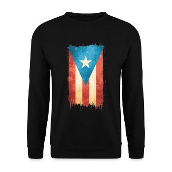 Puerto Rico - Unisex Sweatshirt - black - Front - Alina (178cm) & Michal (187cm)