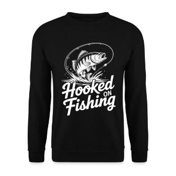 Accroché au saut de poisson - Sweat-shirt Unisexe - noir - Devant - Alina (178cm) & Michal (187cm)