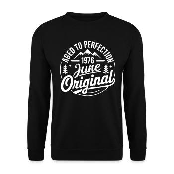 juin 1976 – Légende des sommets et montagnes - Sweat-shirt Unisexe - noir - Devant - Alina (178cm) & Michal (187cm)
