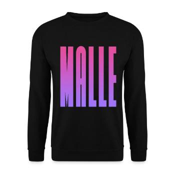 MALLE - Unisex Sweatshirt - black - Front - Alina (178cm) & Michal (187cm)