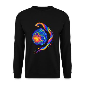 Tejas - Unisex Pullover - Schwarz - Vorne - Alina (178cm) & Michal (187cm)