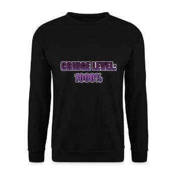Cringe Niveau 1000 % - Sweat-shirt Unisexe - noir - Devant - Alina (178cm) & Michal (187cm)