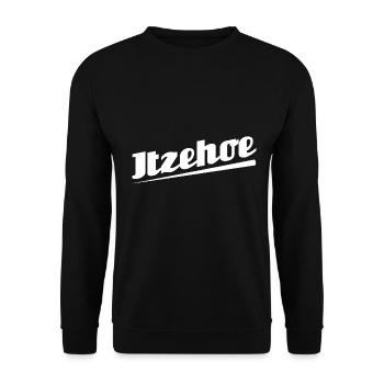 Itzehoe - Textdesign mit Stadtnamen - Unisex Pullover - Schwarz - Vorne - Alina (178cm) & Michal (187cm)