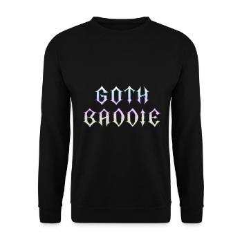 Goth Baddie! Goth Girl Gothic Aesthetic - Unisex Sweatshirt - black - Front - Alina (178cm) & Michal (187cm)
