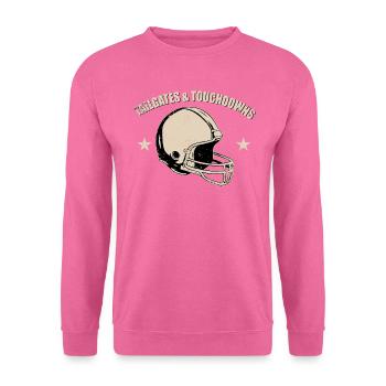Football Touchdowns Helm - Unisex Pullover - Pink - Vorne