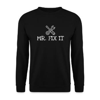 M. Fix It - Sweat-shirt Unisexe - noir - Devant - Alina (178cm) & Michal (187cm)