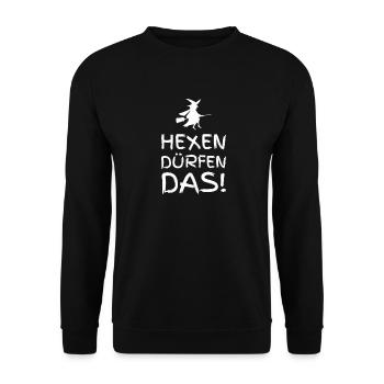 Hexen Dürfen Das! - Unisex Pullover - Schwarz - Vorne - Alina (178cm) & Michal (187cm)