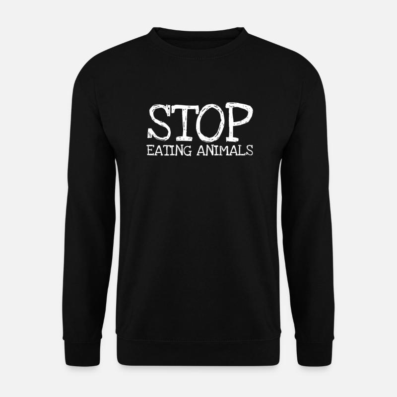Stop Eating Animals - Unisex Sweatshirt - black