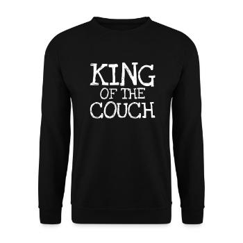 Roi du canapé - Sweat-shirt Unisexe - noir - Devant - Alina (178cm) & Michal (187cm)