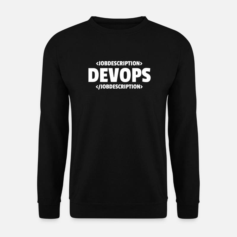 Jobdescription Devops Jobdescription - Unisex Pullover - Schwarz